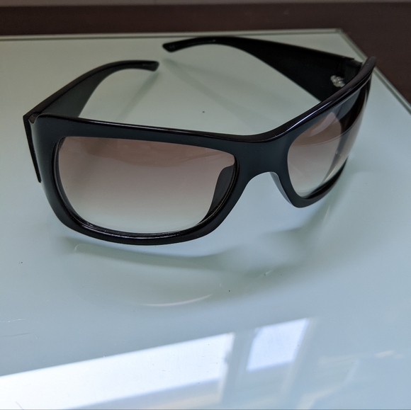 Vintage DIOR Sunglasses Shiny Black PEARL Logo CLASSICDIOR 1 584LF 60 []17 Optyl - Picture 1 of 14
